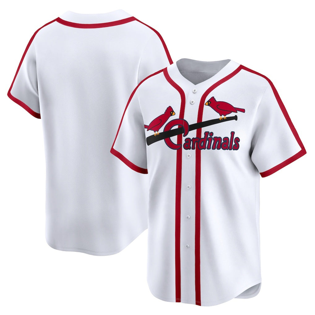 St. Louis Cardinals White Jereymy Cooperstown Collection Limited Jersey