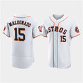Houston Astros #15 Mart¨ªn Maldonado White Jereymy 60th Anniversary Flex Base Stitched Jersey