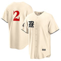 Texas Rangers #2 Marcus Semien Cream Jereymy 2023 City Connect Cool Base Stitched Jersey