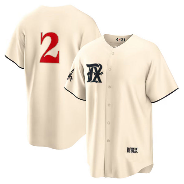 Texas Rangers #2 Marcus Semien Cream Jereymy 2023 City Connect Cool Base Stitched Jersey