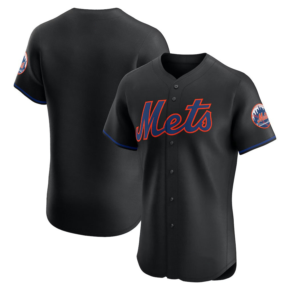 New York Mets Black Jereymy Alternate Elite Jersey