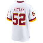 W.Commanders #52 Sonny Styles White Jereymy Game Super Bowl Era Jersey