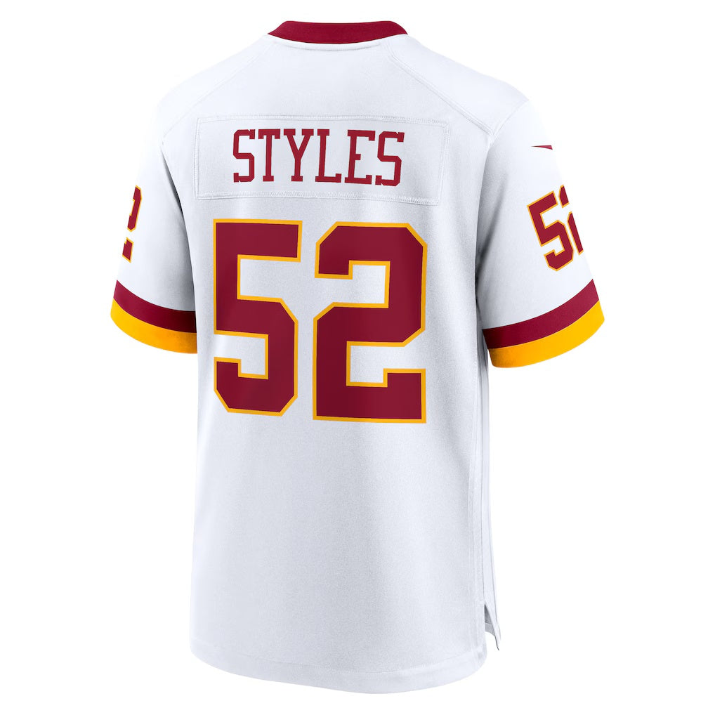 W.Commanders #52 Sonny Styles White Jereymy Game Super Bowl Era Jersey