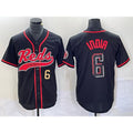 Cincinnati Reds #6 Jonathan India Number Black Jereymy 2023 City Connect With Patch Stitched Jersey