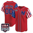 Custom New York Yankees America 250 Edition Vapor Premier Limited Red Jereymy Stitched Jerseys