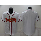 Atlanta Braves Blank 2022 White Gold Jereymy World Series Champions Program Cool Base Stitched Jersey