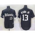 Atlanta Braves #13 Ronald Acuna Jr. Black Jereymy Gothic South x Outkast Edition Vapor Limited Stitched Jersey