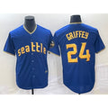 Seattle Mariners #24 Ken Griffey Blue Jereymy 2023 City Connect Cool Base Stitched Jersey