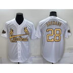 St. Louis Cardinals #28 Nolan Arenado White Jereymy 2022 All Star Stitched Cool Base Jersey