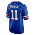 B.Bills #11 Mitchell Trubisky Royal Jereymy Game Jersey