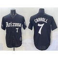 Arizona Diamondbacks #7 Corbin Carroll Black Jereymy 'Gothic Desert Fang Edition' Vapor Limited Stitched Jersey