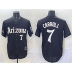 Arizona Diamondbacks #7 Corbin Carroll Black Jereymy 'Gothic Desert Fang Edition' Vapor Limited Stitched Jersey