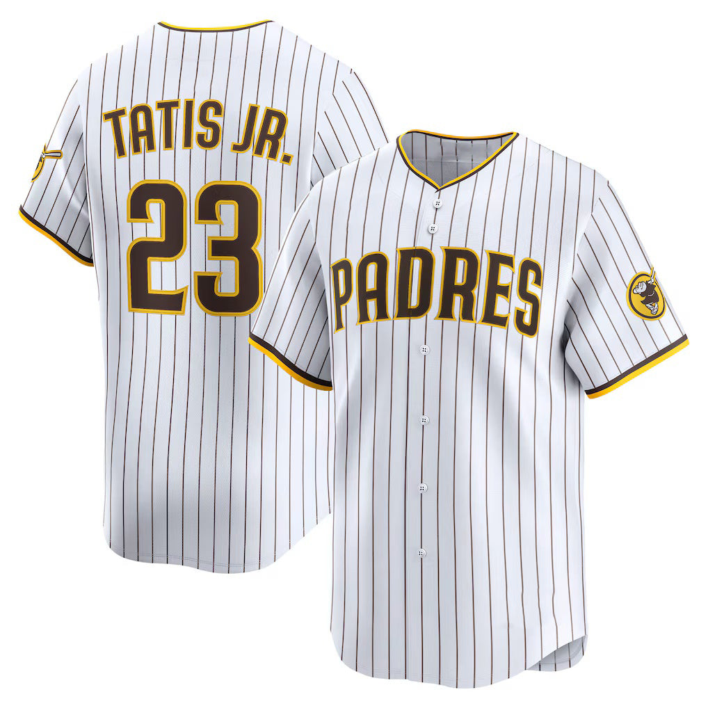 San Diego Padres #23 Fernando Tatis Jr. White Jereymy Home Limited Player Jersey