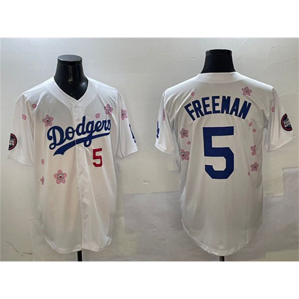 Los Angeles Dodgers #5 Freddie Freeman White Jereymy 2025 Tokyo Series Limited Stitched Jersey