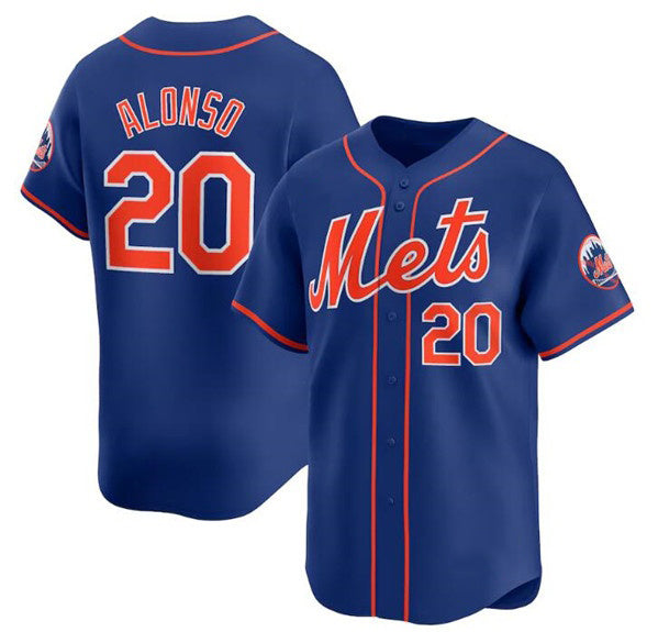 New York Mets #20 Pete Alonso Royal Jereymy 2024 Alternate Limited Stitched Jersey