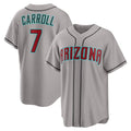 Arizona Diamondbacks #7 Corbin Carroll Gray Jereymy Road Replica Jersey