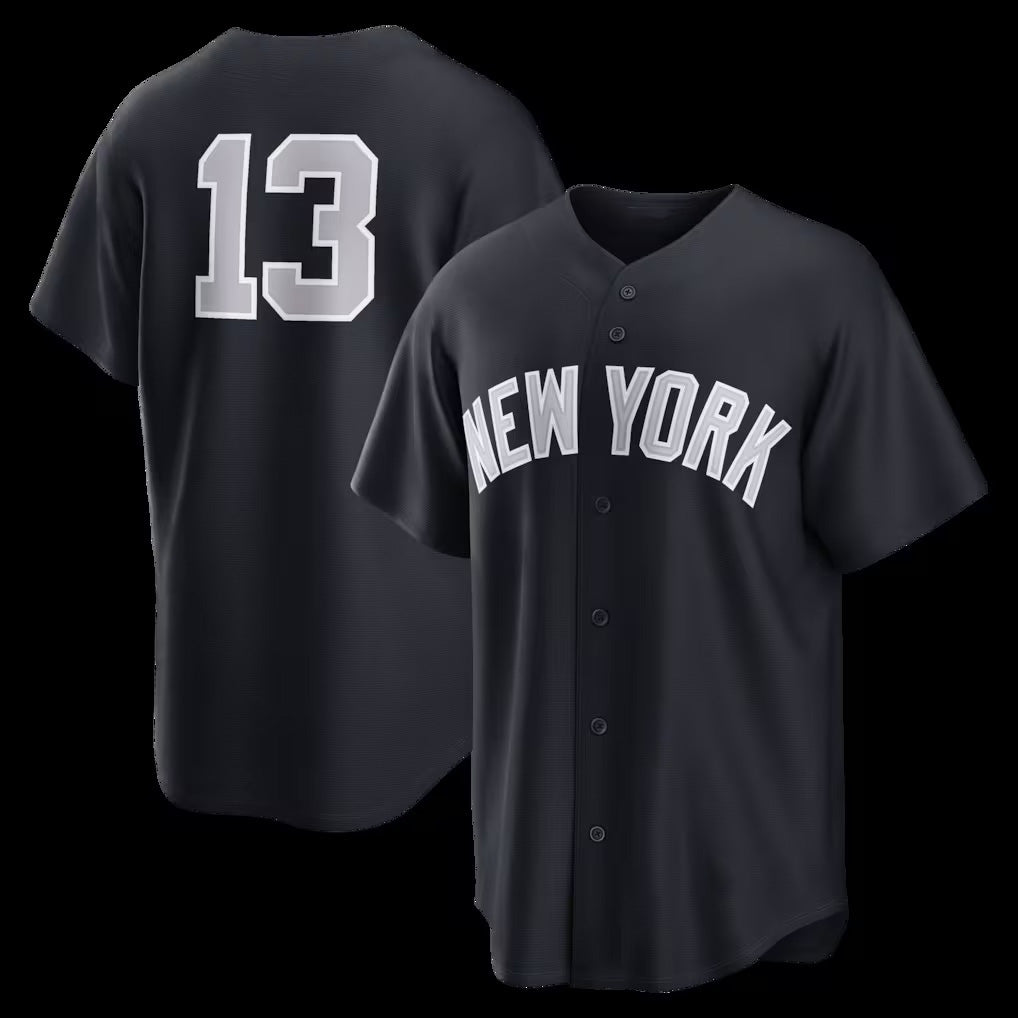 New York Yankees #13 Jazz Chisholm Jr. Navy Jereymy Alternate Replica Jersey