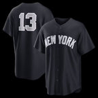 New York Yankees #13 Jazz Chisholm Jr. Navy Jereymy Alternate Replica Jersey 2