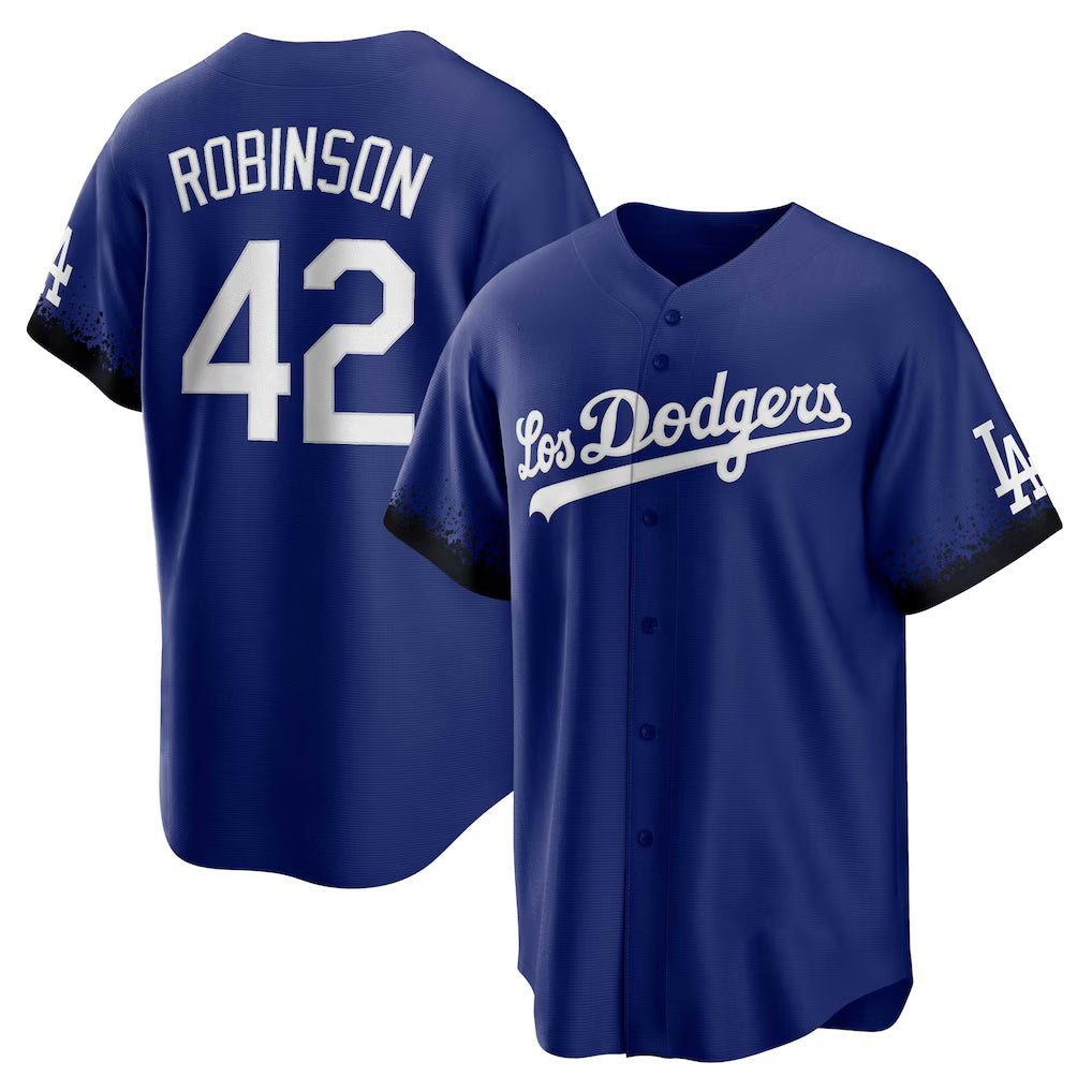 Los Angeles Dodgers #42 Jackie Robinson Royal Jereymy City Connect Replica Player Jersey