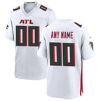 Custom A.Falcons White Jereymy Game Jersey