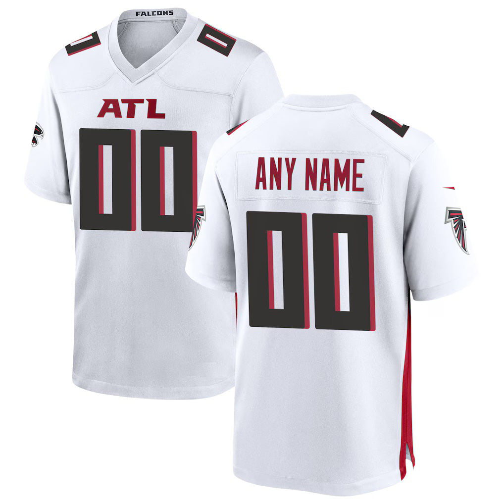 Custom A.Falcons White Jereymy Game Jersey