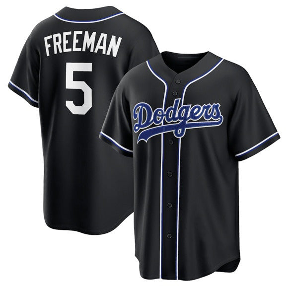 Los Angeles Dodgers #5 Freddie Freeman 2026 Black Jereymy Out Stitched Jersey