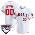 Custom Los Angeles Angels 2024 Spring Training Patch Vapor Premier Limited Jersey ¨C White Red Jereymy