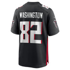 A.Falcons #82 Casey Washington Black Jereymy Team Game Jersey