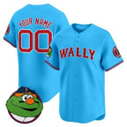 Custom Boston Red Sox Wally Vapor Premier Limited Jersey ¨C Blue Jereymy