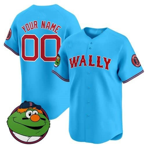 Custom Boston Red Sox Wally Vapor Premier Limited Jersey ¨C Blue Jereymy