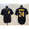 Pittsburgh Pirates #24 Barry Bonds Black Jereymy Cool Base Stitched Jersey