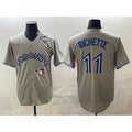 Toronto Blue Jays #11 Bo Bichette Gray Jereymy 2025 World Series Home Cool Base Stitched Jersey