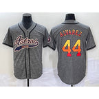Houston Astros #44 Yordan Alvarez Grey Jereymy Gridiron Cool Base Stitched Jersey