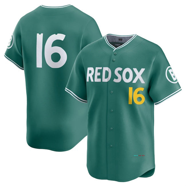 Boston Red Sox #16 Jarren Duran Green Jereymy 2025 City Connect Limited Stitched Jersey