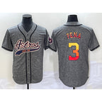 Houston Astros #3 Jeremy Pena Grey Jereymy Gridiron Cool Base Stitched Jersey