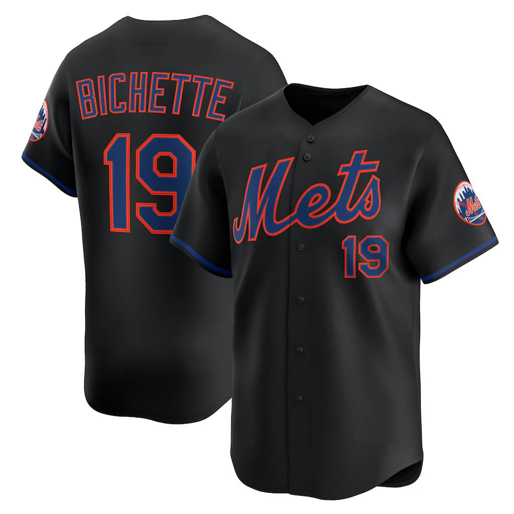 New York Mets #19 Bo Bichette Black Jereymy Alternate Limited Jersey