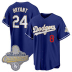 Los Angeles Dodgers #24 Kobe Bryant Royal Jereymy 2026 Alternate Gold Collection Stadium Stitched Jersey
