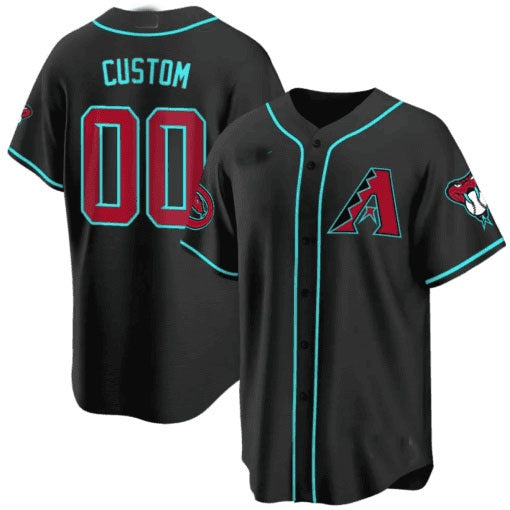Custom Arizona Diamondbacks 2024 Cool Base Jersey ¨C Black Jereymy