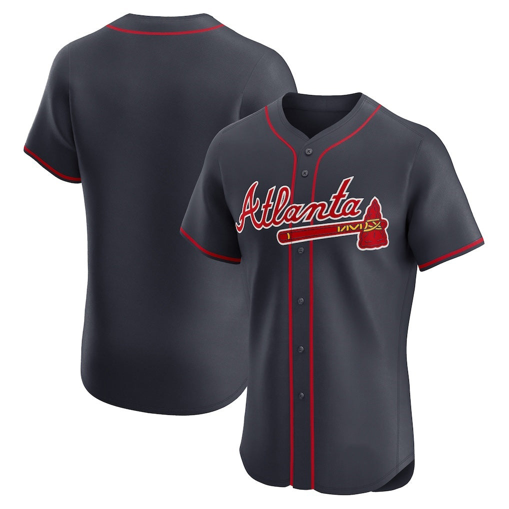 Atlanta Braves Navy Jereymy Alternate Elite Jersey