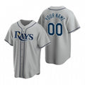 Custom Tampa Bay Rays Gray Jereymy 2020 Stitched Cool Base Road Jersey