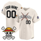 Custom Colorado Rockies x One Piece Cream Jereymy Vapor Premier Limited Jersey - Stitched