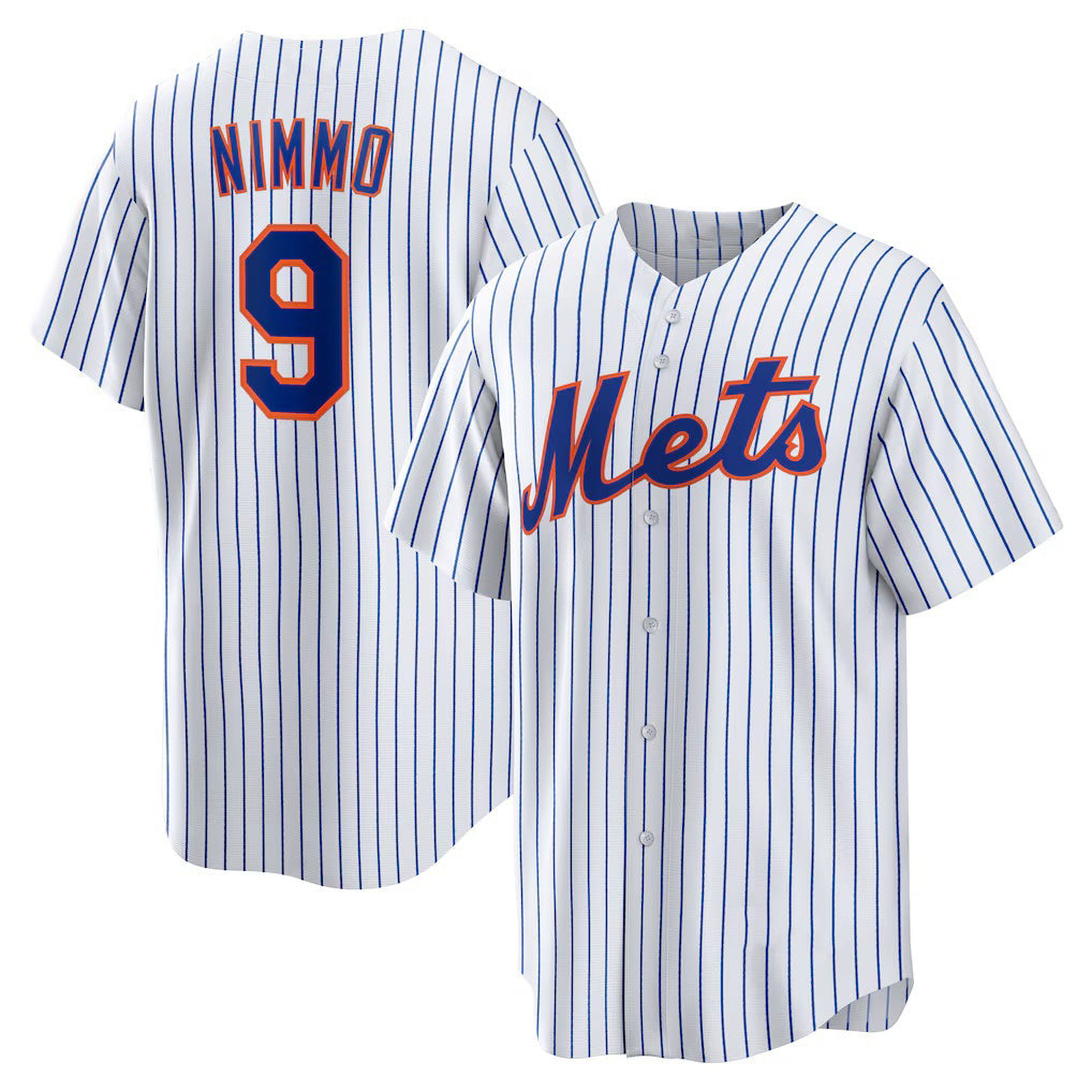 New York Mets #9 Brandon Nimmo White Jereymy Home Replica Jersey