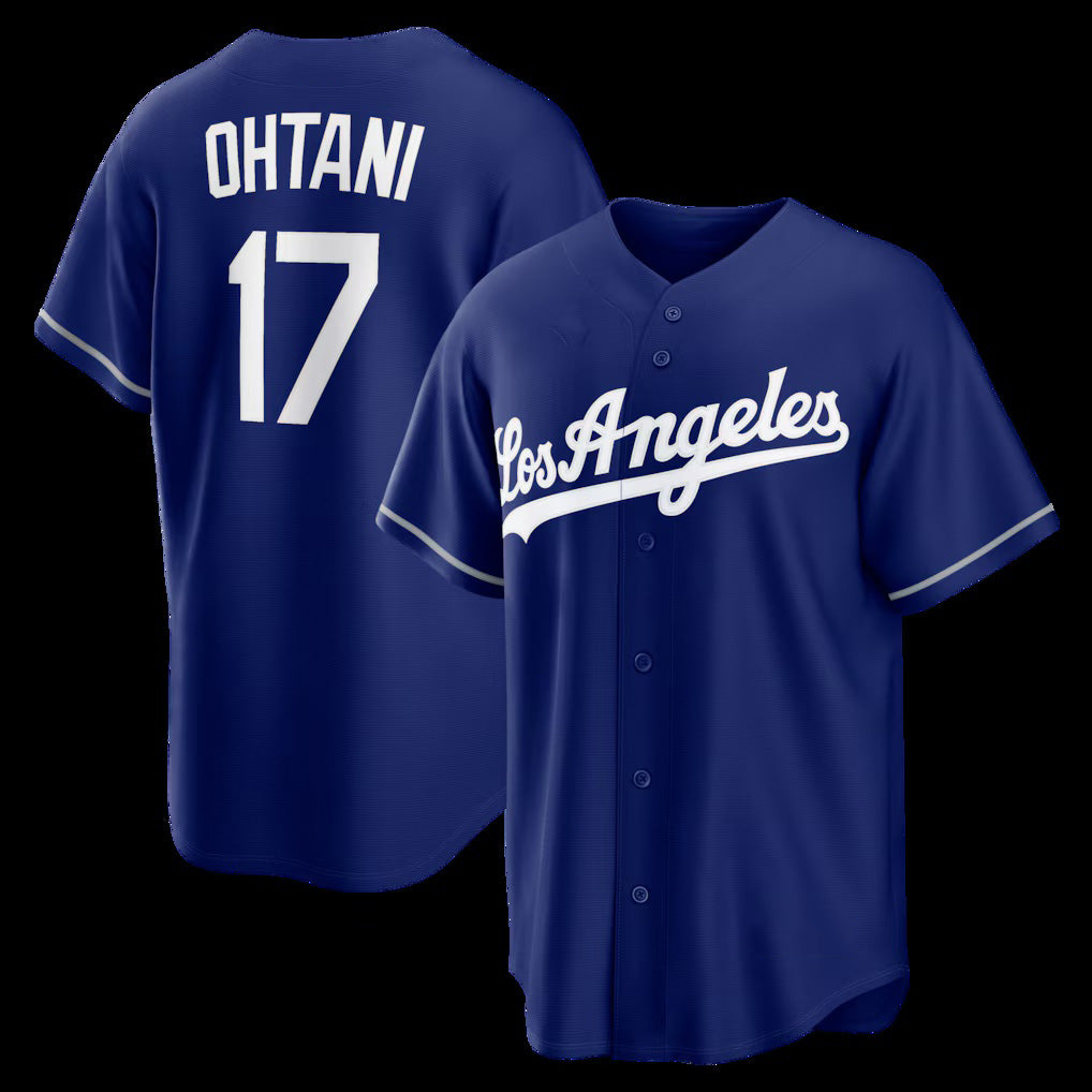 Los Angeles Dodgers #17 Shohei Ohtani Royal Jereymy Alternate Replica Jersey