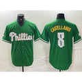 Philadelphia Phillies #8 Nick Castellanos Green Jereymy 2024 City Connect Stitched Jersey