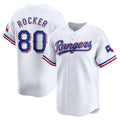 Texas Rangers #80 Kumar Rocker White Jereymy Home Limited Player Jersey