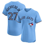 Toronto Blue Jays #27 Vladimir Guerrero Jr. Powder Blue Jereymy Alternate 2 Elite Jersey