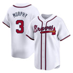 Atlanta Braves #3 Dale Murphy Player White Jereymy Limited Home Game Stitched Jerseys