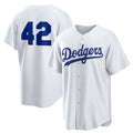 Los Angeles Dodgers #42 White Jereymy Home 2025 Jackie Robinson Day Replica Jersey