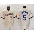 Los Angeles Dodgers #5 Freddie Freeman Number Cream Jereymy 2024 City Connect Limited Stitched Jerseys
