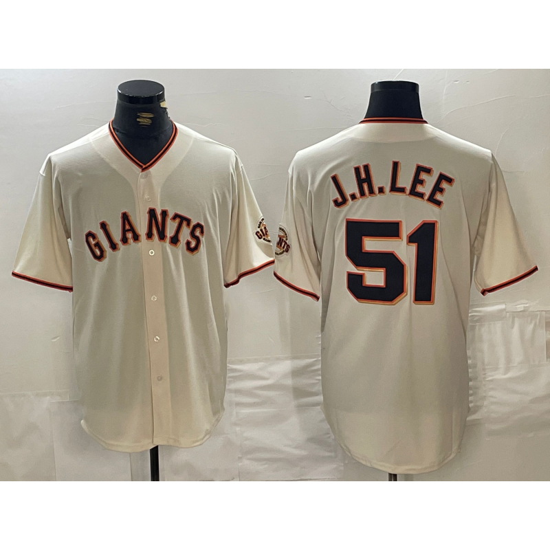 San Francisco Giants #51 Jung Hoo Lee Cream Jereymy 2024 Home Limited Stitched Jersey